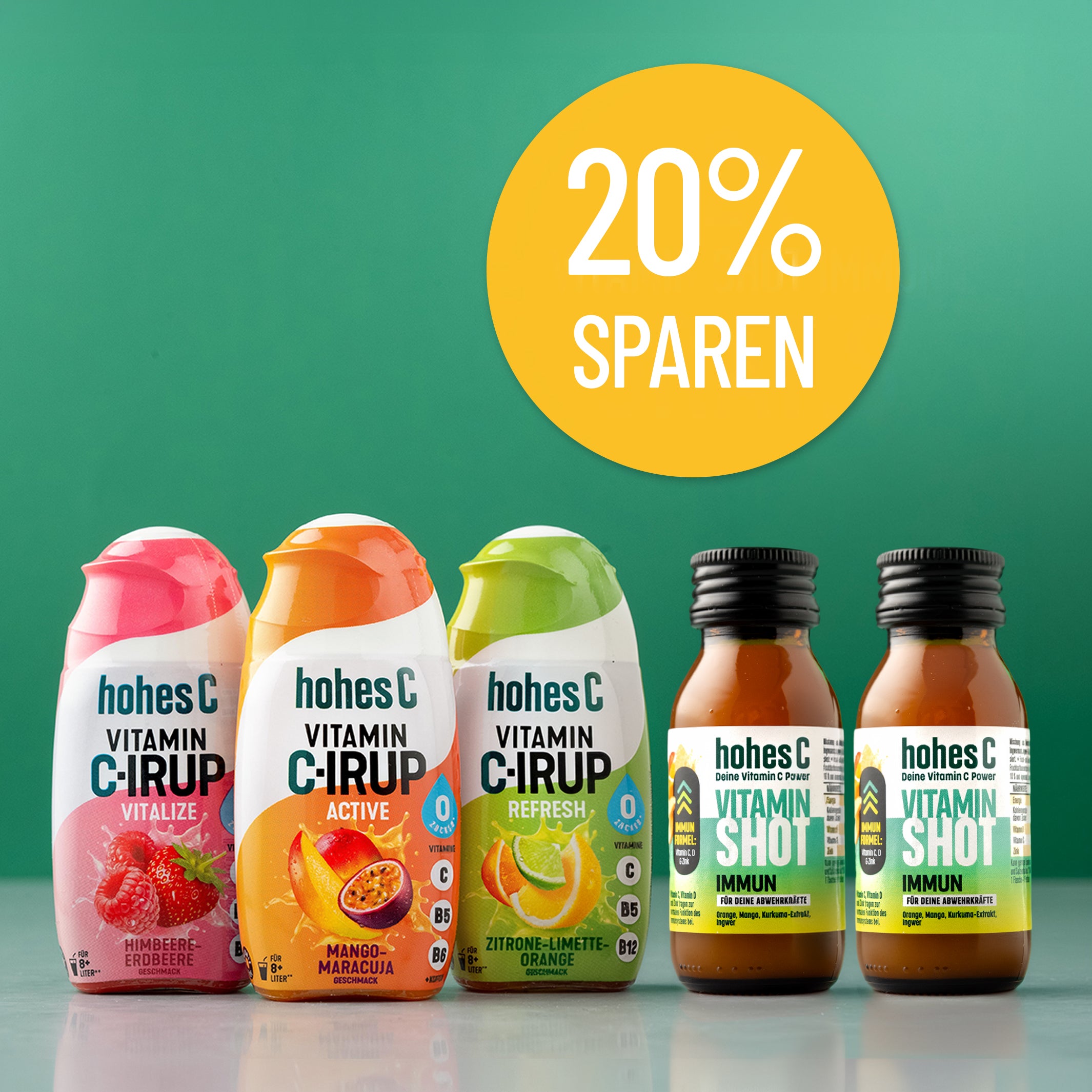 Vitamin C-IRUP Probierpaket + 2× Vitamin Shot Immun